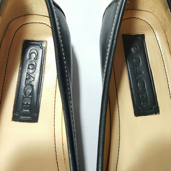 COACH EDY Slip on leather Loafers size 7M - Picture 3 of 7
